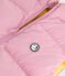Einfarbige Kinder-Winterweste rosa/gelb