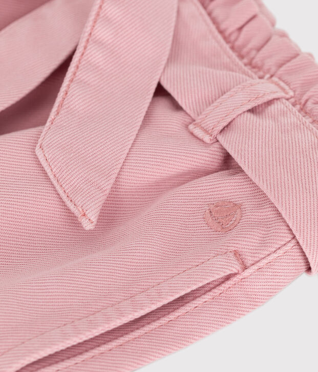 Kinder-Hose aus Baumwoll-/Lyocell-Mischgewebe. rosa