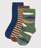 3er-Set Kindersocken für Jungen variante 1