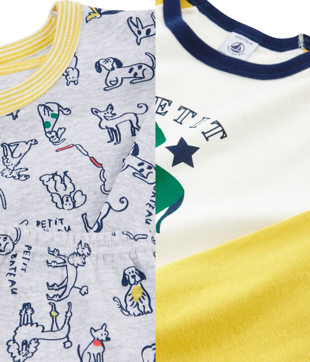 2er-Set Rippstrick-Pyjamas f&uuml;r Jungen vielfarbig