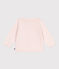 Baby-Cardigan aus Baumwolle mit Zierstrick rosa FLEUR