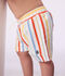 Baby-Badeshorts mit Streifen weiss/vielfarbig