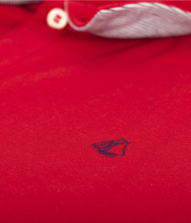 Kinder-Poloshirt Jungen rot