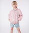 Kinder-Windjacke mit Blumenmuster rosa CHARME/weiss MARSHMALLOW