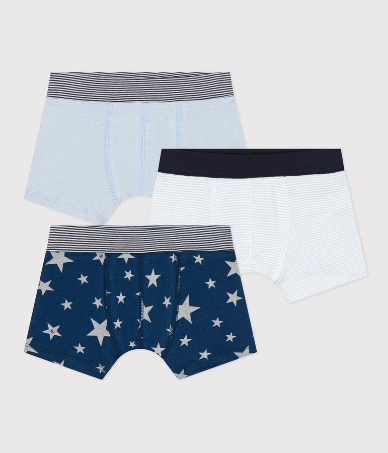 3er-Set Boxershorts aus Baumwolle mit Sternmotiv f&uuml;r Jungen vielfarbig
