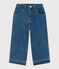 Umweltfreundliche Kinderhose aus Baumwolle für Mädchen blau DENIM BLEU