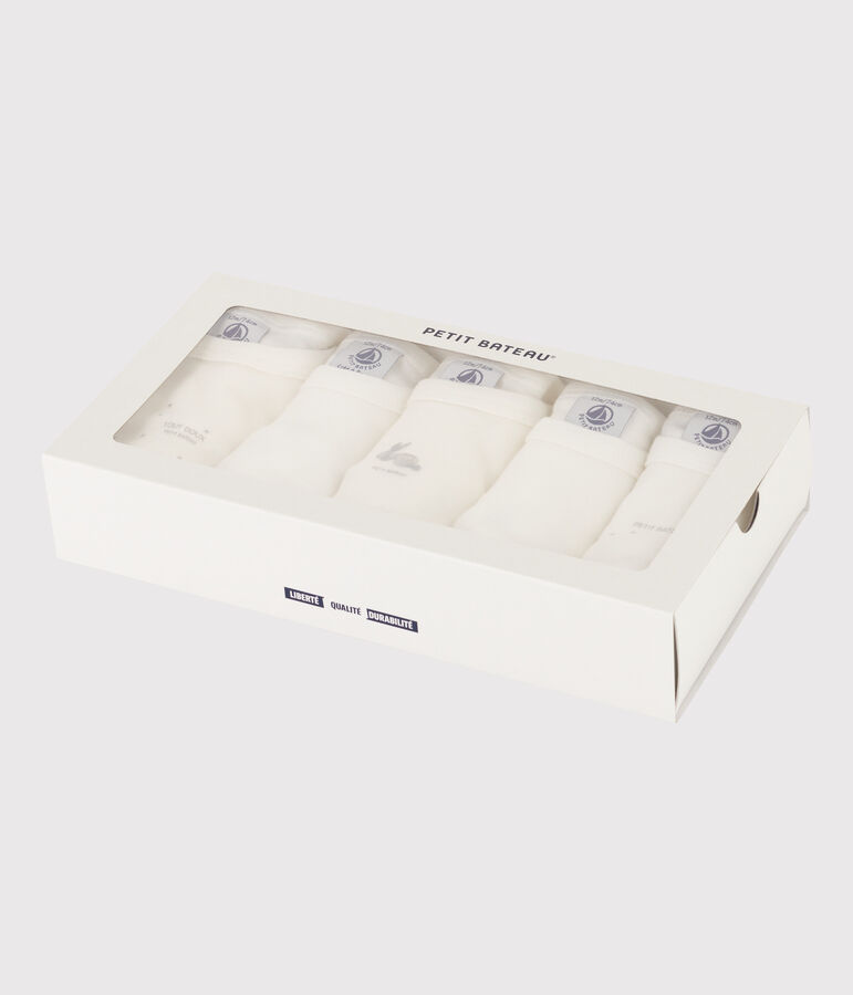 5er-Set kurz&auml;rmelige Bodys aus Baumwolle mit H&auml;schenmotiv vielfarbig