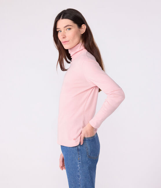 Damen-Rollkragenshirt L'Iconique aus Baumwolle rosa JOLI