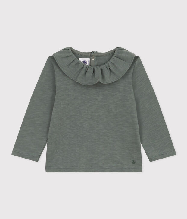 Lang&auml;rmelige Babybluse aus geflammtem Jersey THUYA