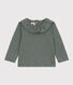 Langärmelige Babybluse aus geflammtem Jersey