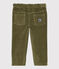 Baby-Cordhose für Jungen grün MILITARY