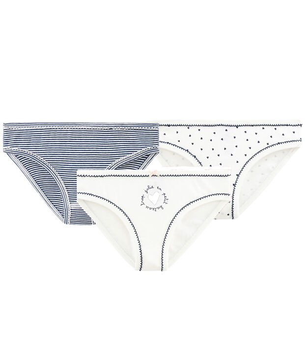 3er-Set Unterhosen f&uuml;r kleine M&auml;dchen vielfarbig