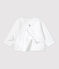 Baby-Cardigan aus gesteppter Bio-Baumwolle weiss MARSHMALLOW