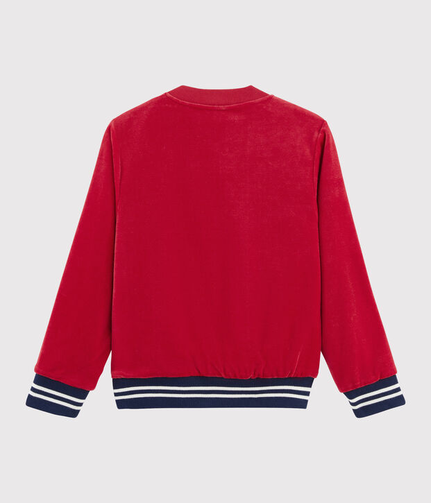 Teddy-Pullover f&uuml;r Jungen rot