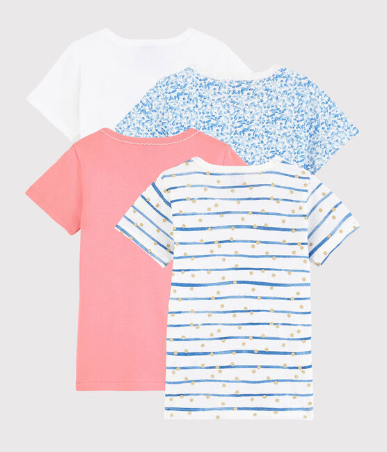 Überraschungsset mit 4 kurzärmeligen T-Shirts für Mädchen variante 1
