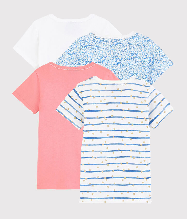 &Uuml;berraschungsset mit 4 kurz&auml;rmeligen T-Shirts f&uuml;r M&auml;dchen vielfarbig