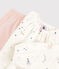 Nachthemd mit Märchen-Print aus Velours mit Leggings für Mädchen weiss MARSHMALLOW/weiss MULTICO