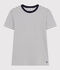 Damen-T-Shirt L'Iconique aus Baumwolle, gestreift weiss/blau