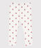 Baby-Leggings aus Baumwolle mit Blumenmuster weiss MARSHMALLOW/weiss MULTICO