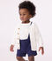 Baby-Cardigan aus Baumwolle weiss MARSHMALLOW