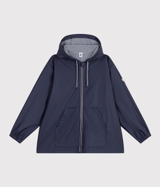 Kurze Damen-Regenjacke blau SMOKING