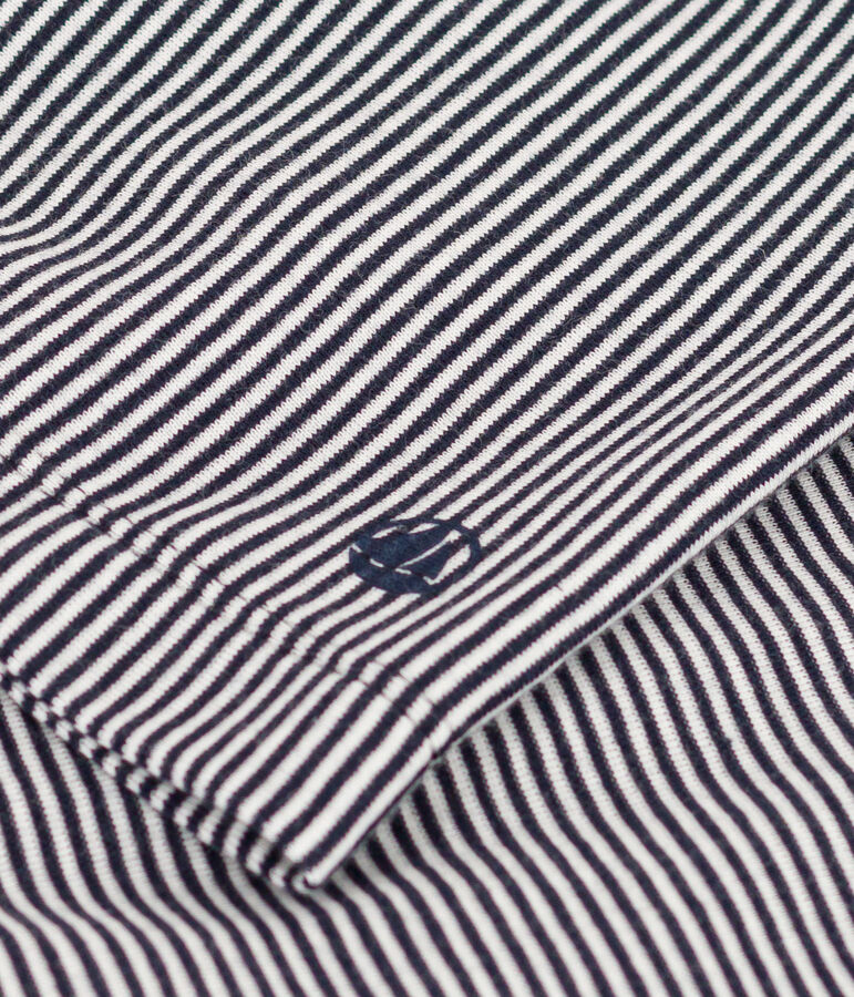 Gestreifter Kimono f&uuml;r Damen blau/weiss