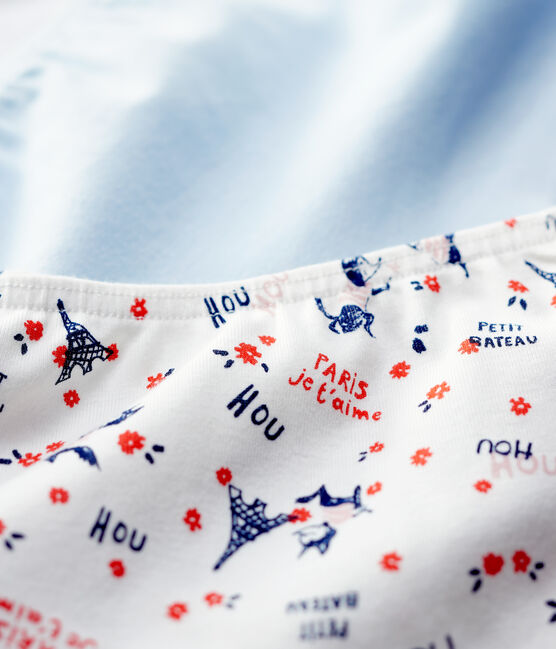 2er-Set Shortys aus Bio-Baumwolle mit Paris-Print für Mädchen variante 1