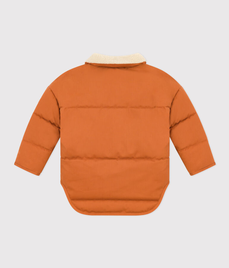 Kurze Jacke mit Innenfutter aus Sherpa f&uuml;r Kinder Jungen/M&auml;dchen braun