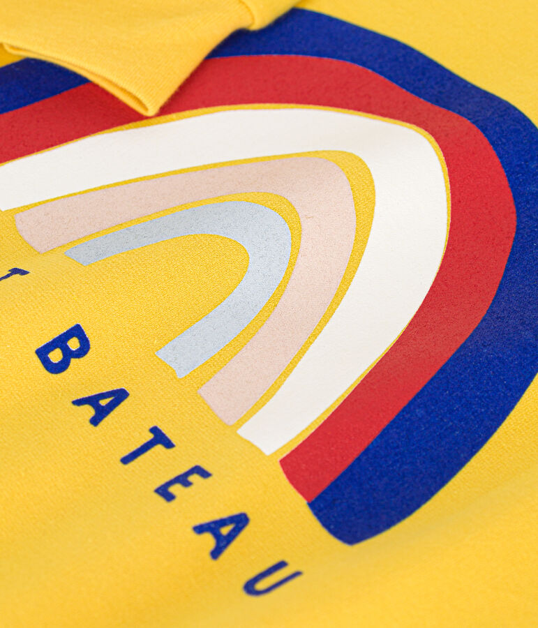 Sweatshirt aus leichtem Molton Kinder/M&auml;dchen gelb