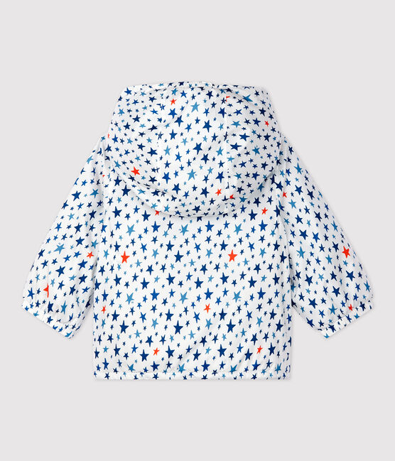 Warme Baby-Windjacke weiss MARSHMALLOW/weiss MULTICO