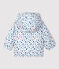 Warme Baby-Windjacke weiss MARSHMALLOW/weiss MULTICO