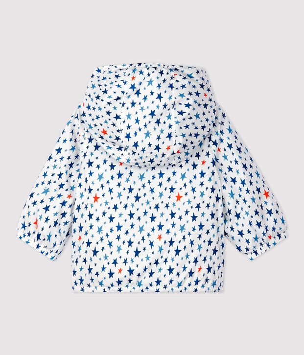 Warme Baby-Windjacke weiss/vielfarbig