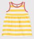Ärmelloses Babykleid aus gestreiftem Jersey