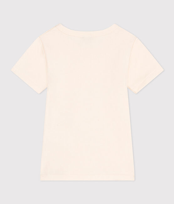 Kurzärmeliges T-Shirt aus Baumwolle naturfarben AVALANCHE