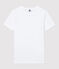 Damen-T-Shirt aus Baumwolle mit Rundhalsausschnitt weiss ECUME