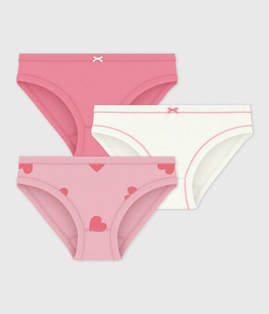 Set Kinder-Slips aus Baumwolle mit Herzmotiv
