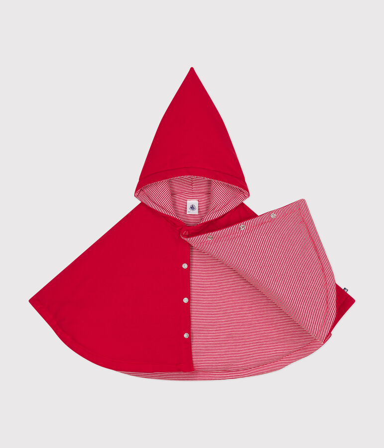 Baby-Cape aus Baumwolle rot