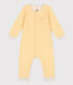 Langer Baby-Overall aus Wolle/Bio-Baumwolle mit Streifenmuster