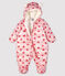 Baby-Fliegerorverall für Mädchen/Jungen rosa MINOIS/weiss MULTICO