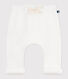 Baby-Hose aus einfarbigem Molton, weich und warm