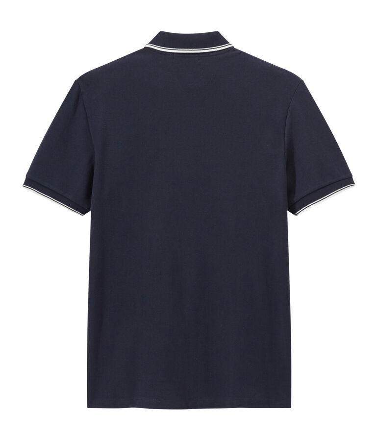 Kurz&auml;rmeliges poloshirt herren blau