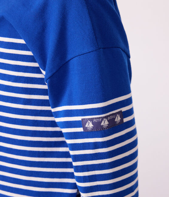 Kinder-Streifenshirt "Marinière" aus Baumwolle blau OLYMPIC/ MILK