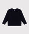 Irischer Pullover aus Baumwolle für Kinder Mädchen/Jungen blau SMOKING