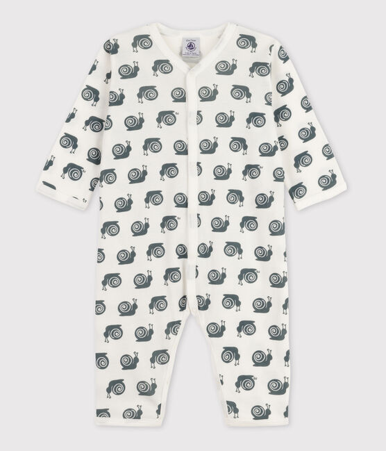 Fußloser Baby-Strampler weiss MARSHMALLOW/ DUCKY