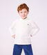 Lang&auml;rmeliges Kinder-Poloshirt aus einfarbiger Baumwolle