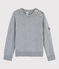 Kinder-Pullover aus Wolle und Baumwolle für Mädchen / Jungen grau SUBWAY CHINE