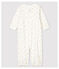 Baby-Kombi-Overall aus Bio-Baumwolle mit Kirschen-Motiv weiss MARSHMALLOW/weiss MULTICO