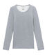 damen-langarmshirt aus woll/baumwollgemisch