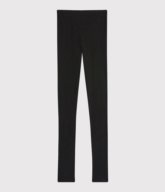 Legging Dames van wol en katoen schwarz NOIR