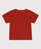 Kurzärmeliges Baby-T-Shirt aus Jersey mit Motiv rot HARISSA